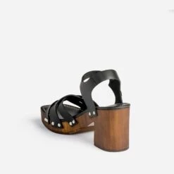 Sandale TEXTO Noire En Cuir -Caprices Chaussures Boutique WWWERM 10386330025 3