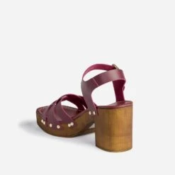 Sandale TEXTO Prune En Cuir -Caprices Chaussures Boutique WWWERM 10386330026 3