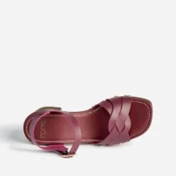 Sandale TEXTO Prune En Cuir -Caprices Chaussures Boutique WWWERM 10386330026 4