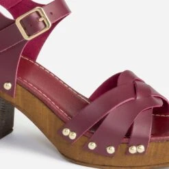 Sandale TEXTO Prune En Cuir -Caprices Chaussures Boutique WWWERM 10386330026 5