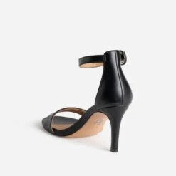 Sandale TEXTO Noire à Talon Fin -Caprices Chaussures Boutique WWWERM 10386330402 3