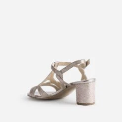 Sandale CAPRICE Beige En Cuir Velours Effet Python Doré -Caprices Chaussures Boutique WWWERM 10386330532 3