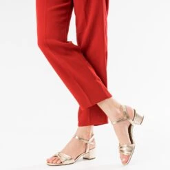 Sandale ERAM FLEX Dorée En Cuir à Nœud -Caprices Chaussures Boutique WWWERM 10386330539 10