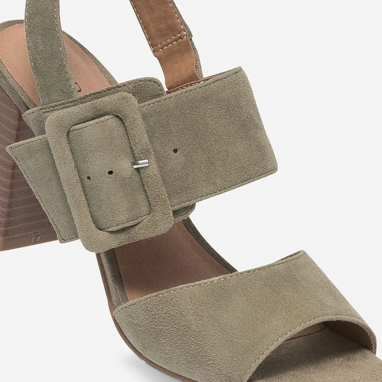 Sandale CAPRICE Kaki En Cuir Velours 7 Sandale CAPRICE Kaki En Cuir Velours – Image 5