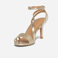 Sandale TEXTO Dorée à Talon Fin 12 Sandale TEXTO Dorée à Talon Fin -Caprices Chaussures Boutique WWWERM 10386340059 2