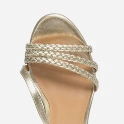 Sandale TEXTO Dorée à Talon Fin 14 Sandale TEXTO Dorée à Talon Fin -Caprices Chaussures Boutique WWWERM 10386340059 4