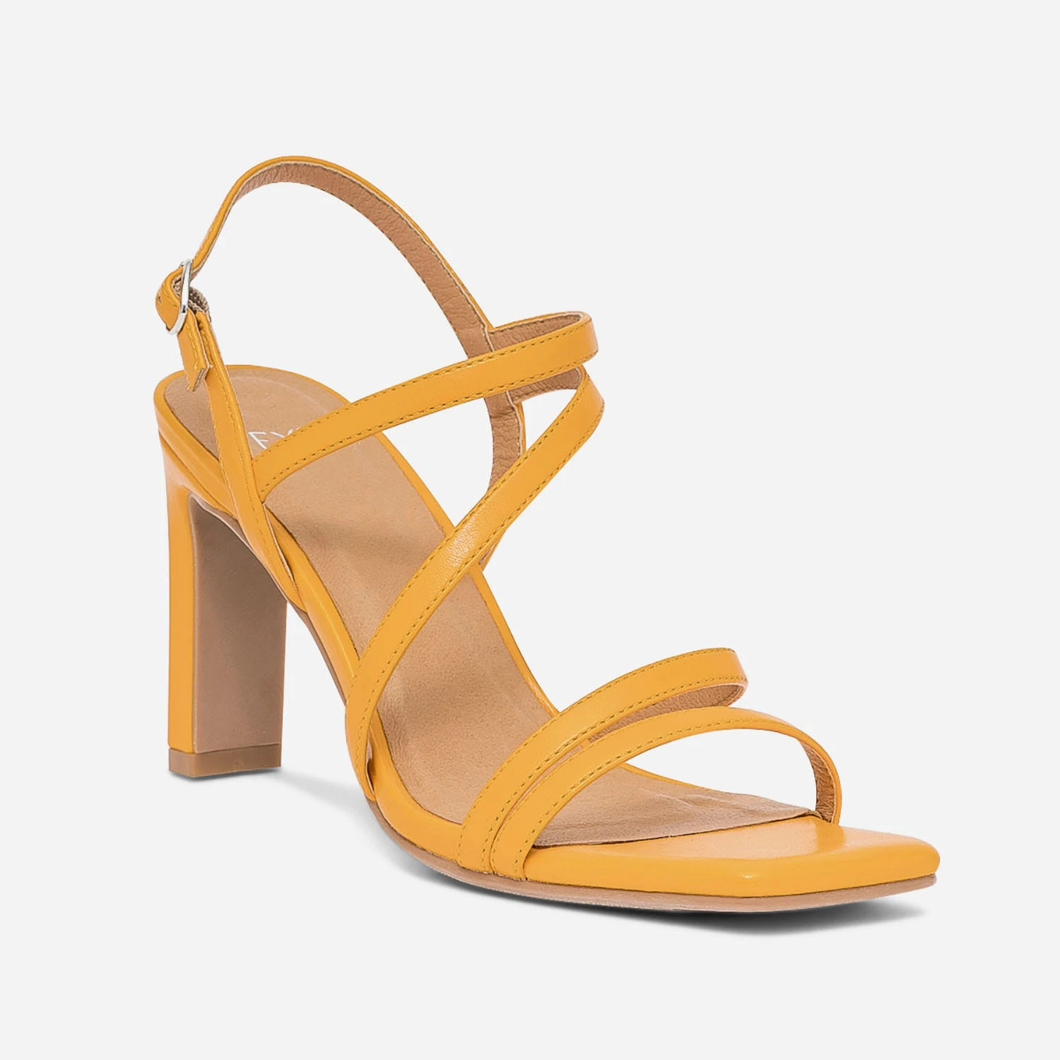 Sandale TEXTO Jaune à Talon 5 Sandale TEXTO Jaune à Talon – Image 3