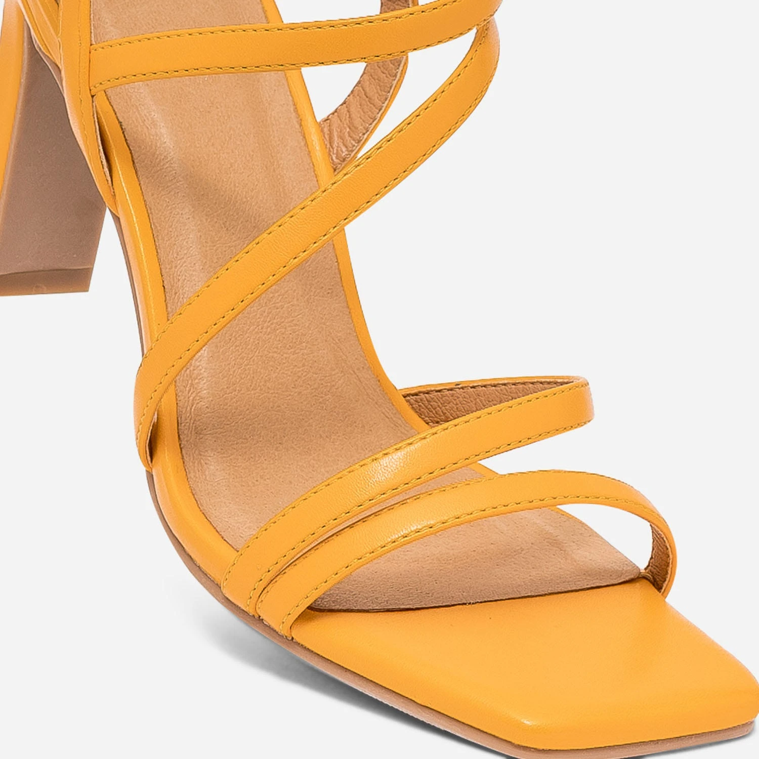 Sandale TEXTO Jaune à Talon 8 Sandale TEXTO Jaune à Talon – Image 6