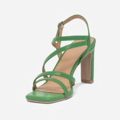 Sandale TEXTO Verte à Talon -Caprices Chaussures Boutique WWWERM 10386340065 2