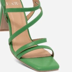 Sandale TEXTO Verte à Talon -Caprices Chaussures Boutique WWWERM 10386340065 4