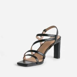 Sandale TEXTO Noire à Talon -Caprices Chaussures Boutique WWWERM 10386340084 2