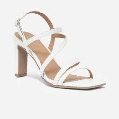 Sandale TEXTO Blanche à Talon -Caprices Chaussures Boutique WWWERM 10386340085 1