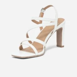 Sandale TEXTO Blanche à Talon -Caprices Chaussures Boutique WWWERM 10386340085 2