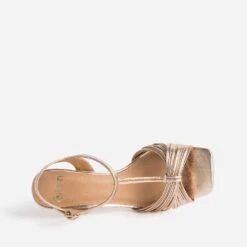 Sandale Cuivrée à Talon -Caprices Chaussures Boutique WWWERM 10386340089 4