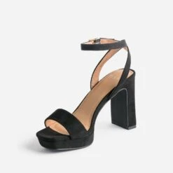 Sandale TEXTO Noire Suédée -Caprices Chaussures Boutique WWWERM 10386340090 2