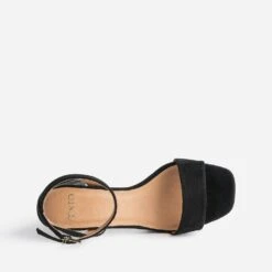 Sandale TEXTO Noire Suédée -Caprices Chaussures Boutique WWWERM 10386340090 4