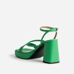 Sandale TEXTO Verte à Talon Flare 11 Sandale TEXTO Verte à Talon Flare -Caprices Chaussures Boutique WWWERM 10386340100 3