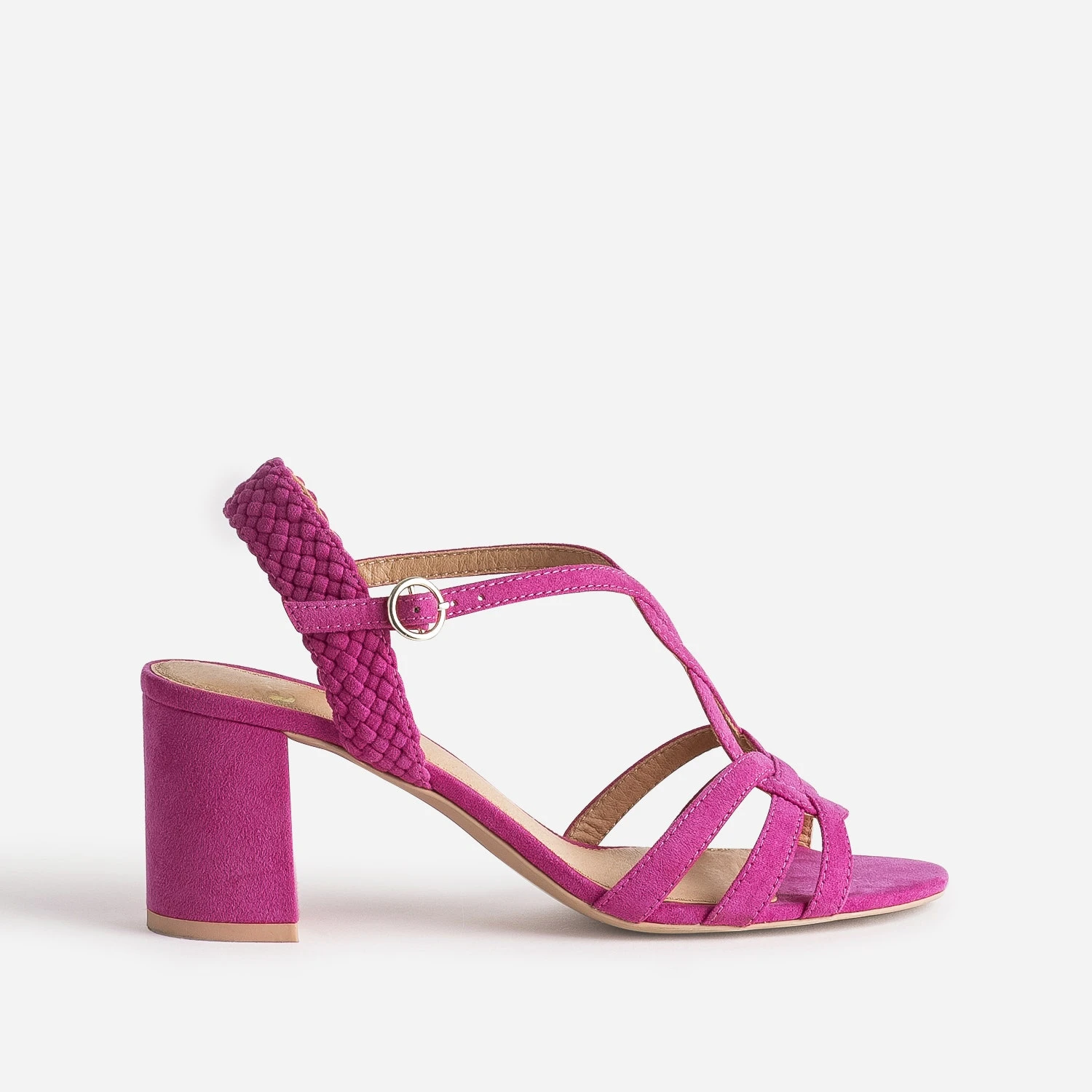 Sandale Rose à Brides Entrelacées 3 Sandale Rose à Brides Entrelacées