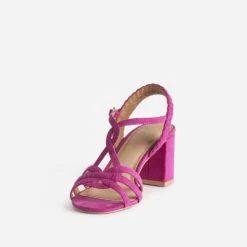 Sandale Rose à Brides Entrelacées 10 Sandale Rose à Brides Entrelacées -Caprices Chaussures Boutique WWWERM 10386340105 2