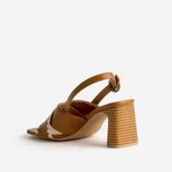 Sandale Camel En Cuir Avec Broderies 11 Sandale Camel En Cuir Avec Broderies -Caprices Chaussures Boutique WWWERM 10386340108 3