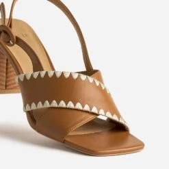 Sandale Camel En Cuir Avec Broderies 13 Sandale Camel En Cuir Avec Broderies -Caprices Chaussures Boutique WWWERM 10386340108 5