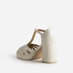 Sandale Beige à Talon -Caprices Chaussures Boutique WWWERM 10386340110 3