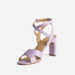 Sandale Talon En Cuir Mauve -Caprices Chaussures Boutique WWWERM 10386340124 2