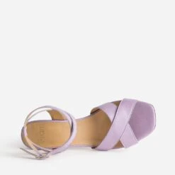 Sandale Talon En Cuir Mauve -Caprices Chaussures Boutique WWWERM 10386340124 4