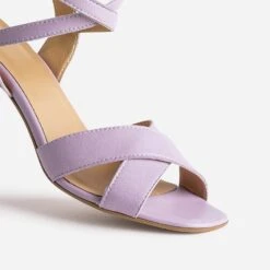Sandale Talon En Cuir Mauve -Caprices Chaussures Boutique WWWERM 10386340124 5