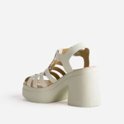 Sandale TEXTO Beige Clair En Cuir à Plateforme 10 Sandale TEXTO Beige Clair En Cuir à Plateforme -Caprices Chaussures Boutique WWWERM 10386340134 3