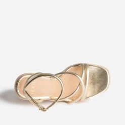 Sandale Compensée TEXTO Dorée -Caprices Chaussures Boutique WWWERM 10386420029 4