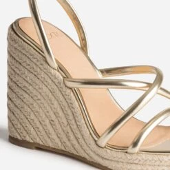 Sandale Compensée TEXTO Dorée -Caprices Chaussures Boutique WWWERM 10386420029 5