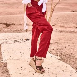 Sandale Compensée TEXTO Kaki Suédée 15 Sandale Compensée TEXTO Kaki Suédée -Caprices Chaussures Boutique WWWERM 10386420030 8