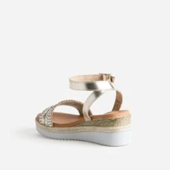 Sandale Or En Cuir -Caprices Chaussures Boutique WWWERM 10386420537 3