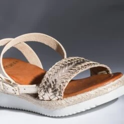 Sandale Or En Cuir -Caprices Chaussures Boutique WWWERM 10386420537 6