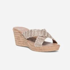 Mule à Brides Beiges Et Or -Caprices Chaussures Boutique WWWERM 10386550152 1