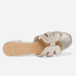 Mule Dorée Tressé -Caprices Chaussures Boutique WWWERM 10386550161 3