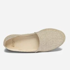 Espadrille Beige Pailleté Or En Toile -Caprices Chaussures Boutique WWWERM 10388500071 4