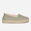 Espadrille Vert Pailleté Or En Toile -Caprices Chaussures Boutique WWWERM 10388500072 0