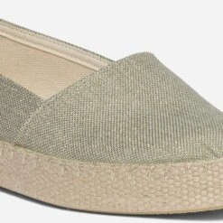 Espadrille Vert Pailleté Or En Toile 15 Espadrille Vert Pailleté Or En Toile -Caprices Chaussures Boutique WWWERM 10388500072 5