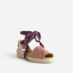 Espadrille Violet, Corail, Blanc En Textile -Caprices Chaussures Boutique WWWERM 10388500074 1
