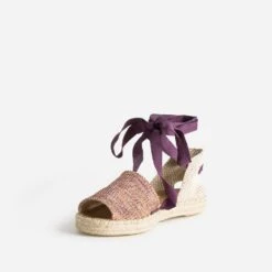 Espadrille Violet, Corail, Blanc En Textile -Caprices Chaussures Boutique WWWERM 10388500074 2