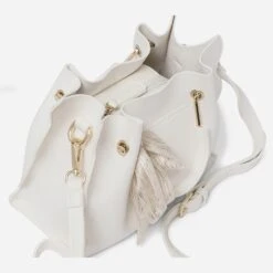 Sac à Main Blanc à Ruban Or 10 Sac à Main Blanc à Ruban Or -Caprices Chaussures Boutique WWWERM 10693800000 3