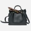 Sac à Main Noir à Ruban Imprimé -Caprices Chaussures Boutique WWWERM 10693800026 0