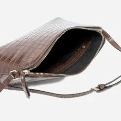 Sac Bandoulière Marron Embossé Effet Croco 10 Sac Bandoulière Marron Embossé Effet Croco -Caprices Chaussures Boutique WWWERM 10693800034 3
