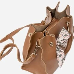 Sac à Main Camel Avec Foulard Rose -Caprices Chaussures Boutique WWWERM 10693800067 3