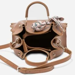 Sac à Main Camel Avec Foulard Rose -Caprices Chaussures Boutique WWWERM 10693800067 4