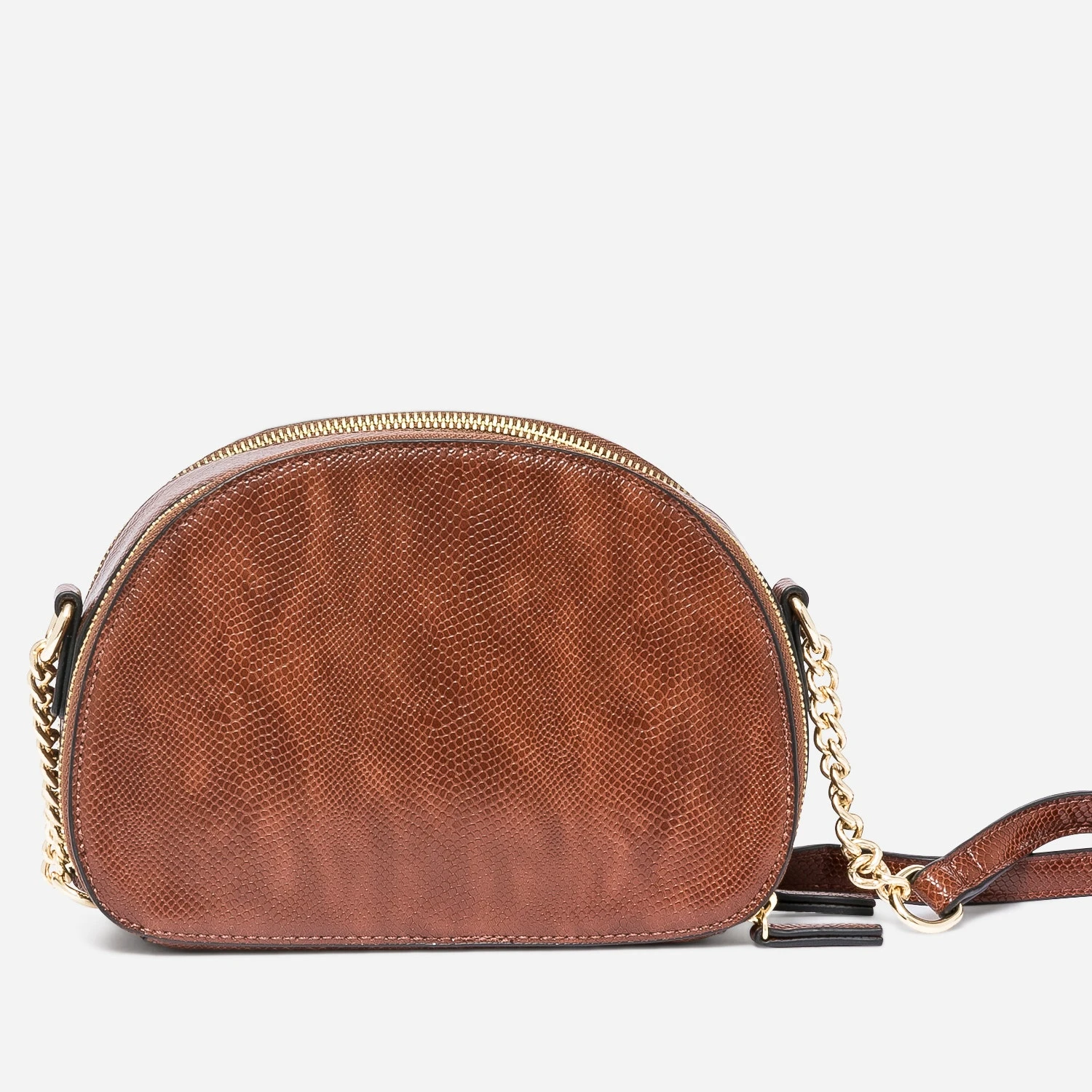 Sac Bandoulière Marron Effet Python 4 Sac Bandoulière Marron Effet Python – Image 2