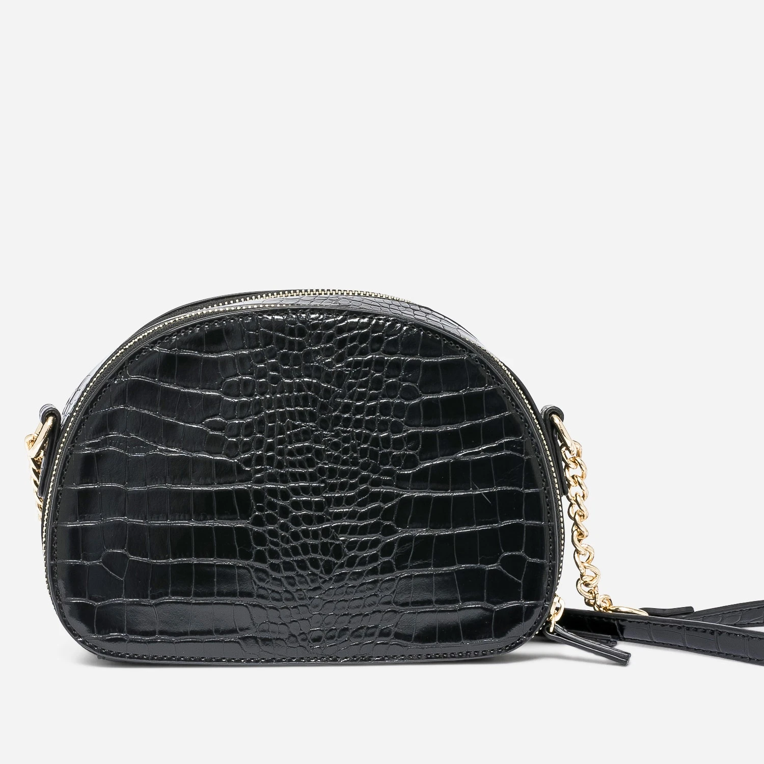 Sac Bandoulière Noir Effet Croco 4 Sac Bandoulière Noir Effet Croco – Image 2