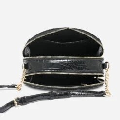 Sac Bandoulière Noir Effet Croco 11 Sac Bandoulière Noir Effet Croco -Caprices Chaussures Boutique WWWERM 10693800073 4